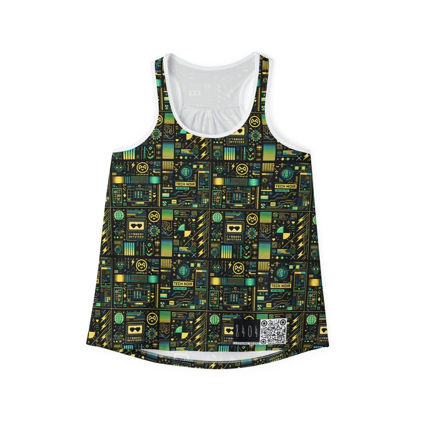Digital Dystopia Tech Noir Women's Tank Top - 8404 Design-57