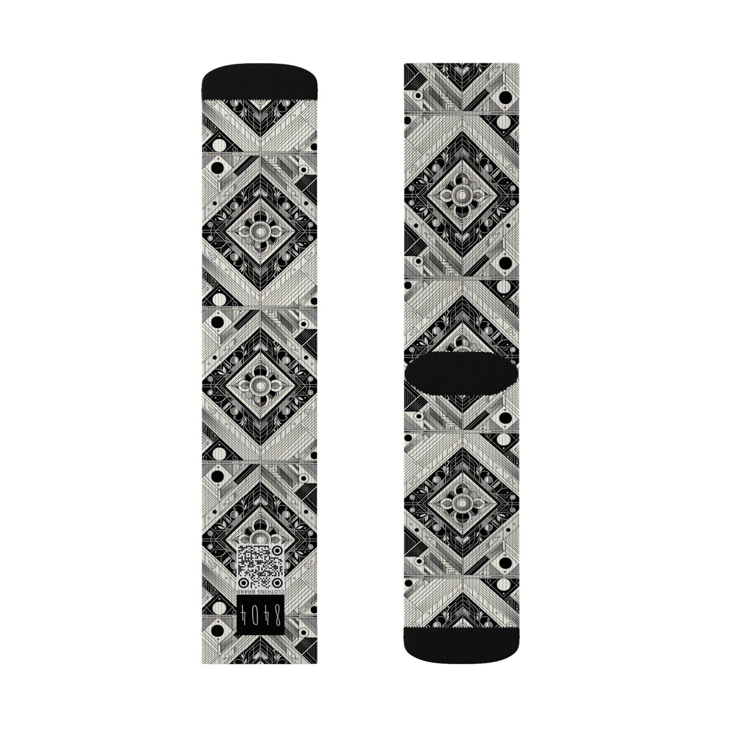 Tech Minimalism Minimalist Tech Sublimation Socks - 8404 Design-54