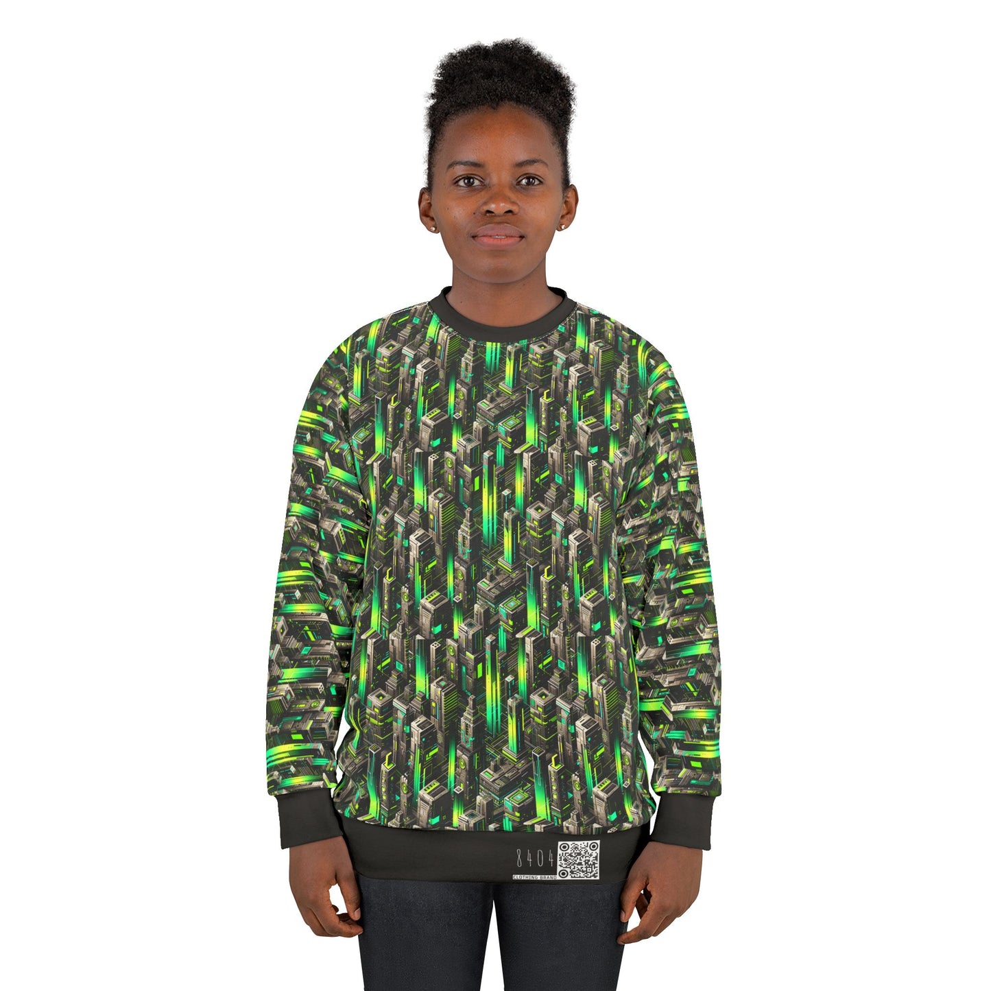 Digital Rebellion Tech-Forward Streetwear Sweatshirt - 8404 Design-63
