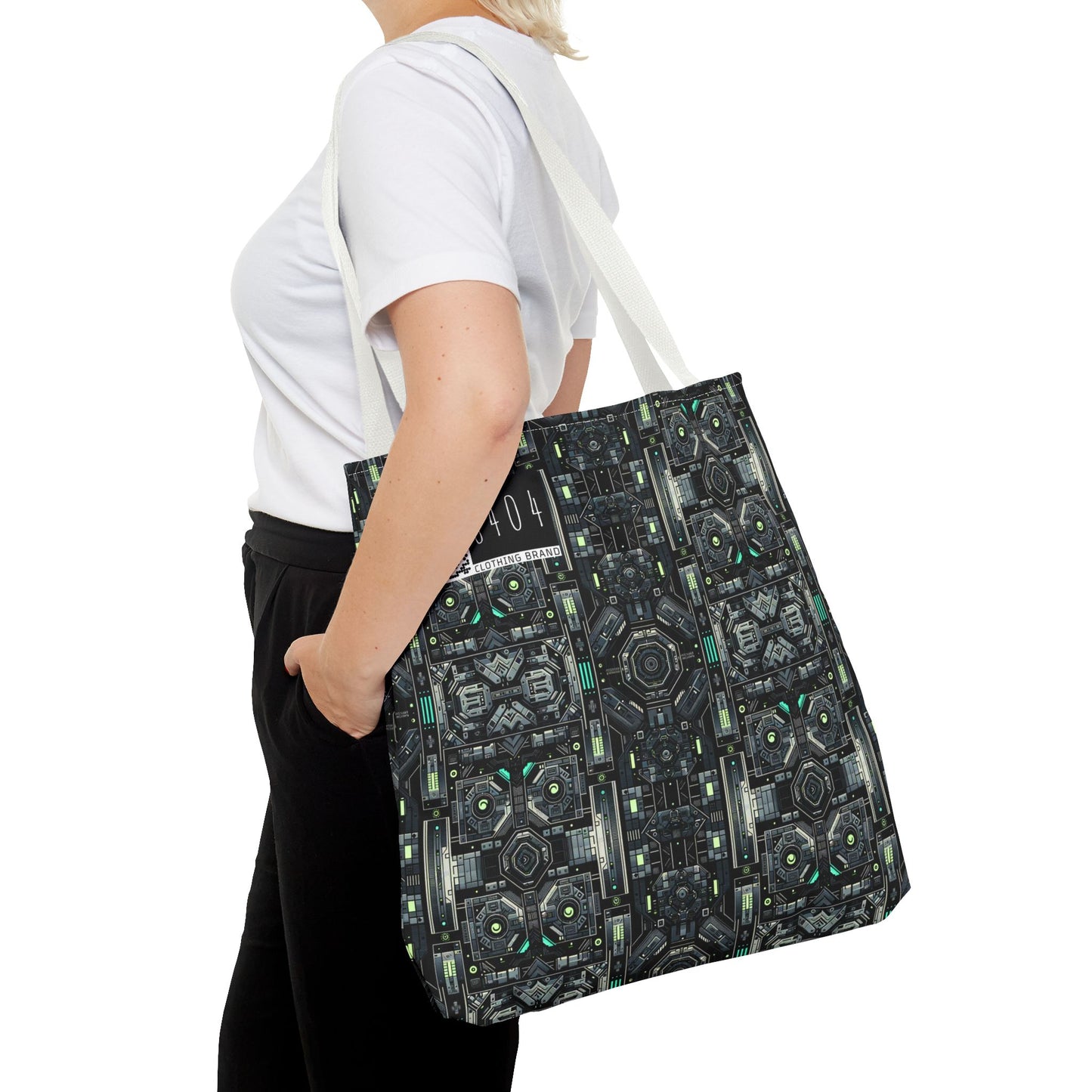 Tech Noir Tech-Forward Minimalism Tote Bag - 8404 Design-52