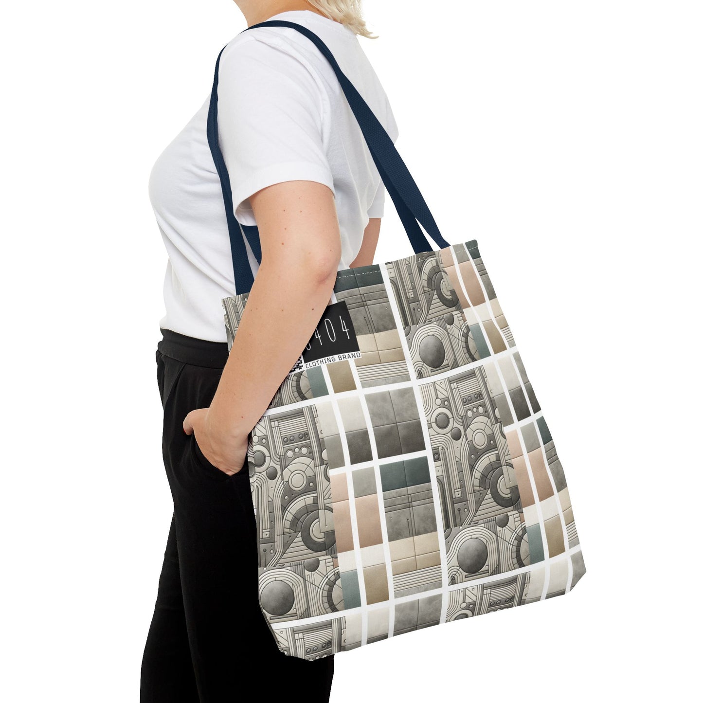 Tech Utility Chic Tech-Forward Minimalist Tote Bag - 8404 Design-59