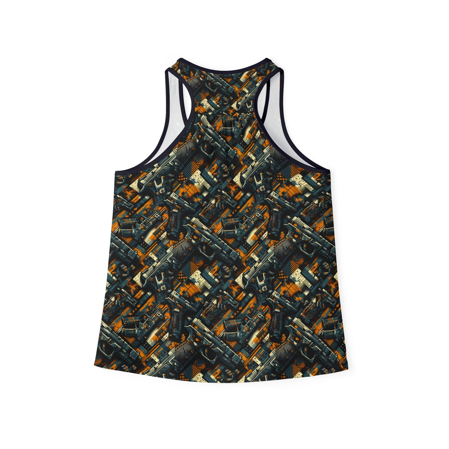 Digital Punk Futuristic Grunge Women's Tank Top - 8404 Design-47