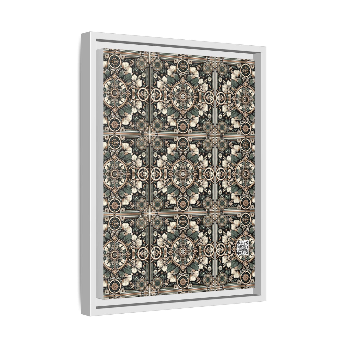 Cyber Garden Party Tech Garden Extravaganza Matte Canvas, Framed (multi-Color) - 8404 Design-66 A