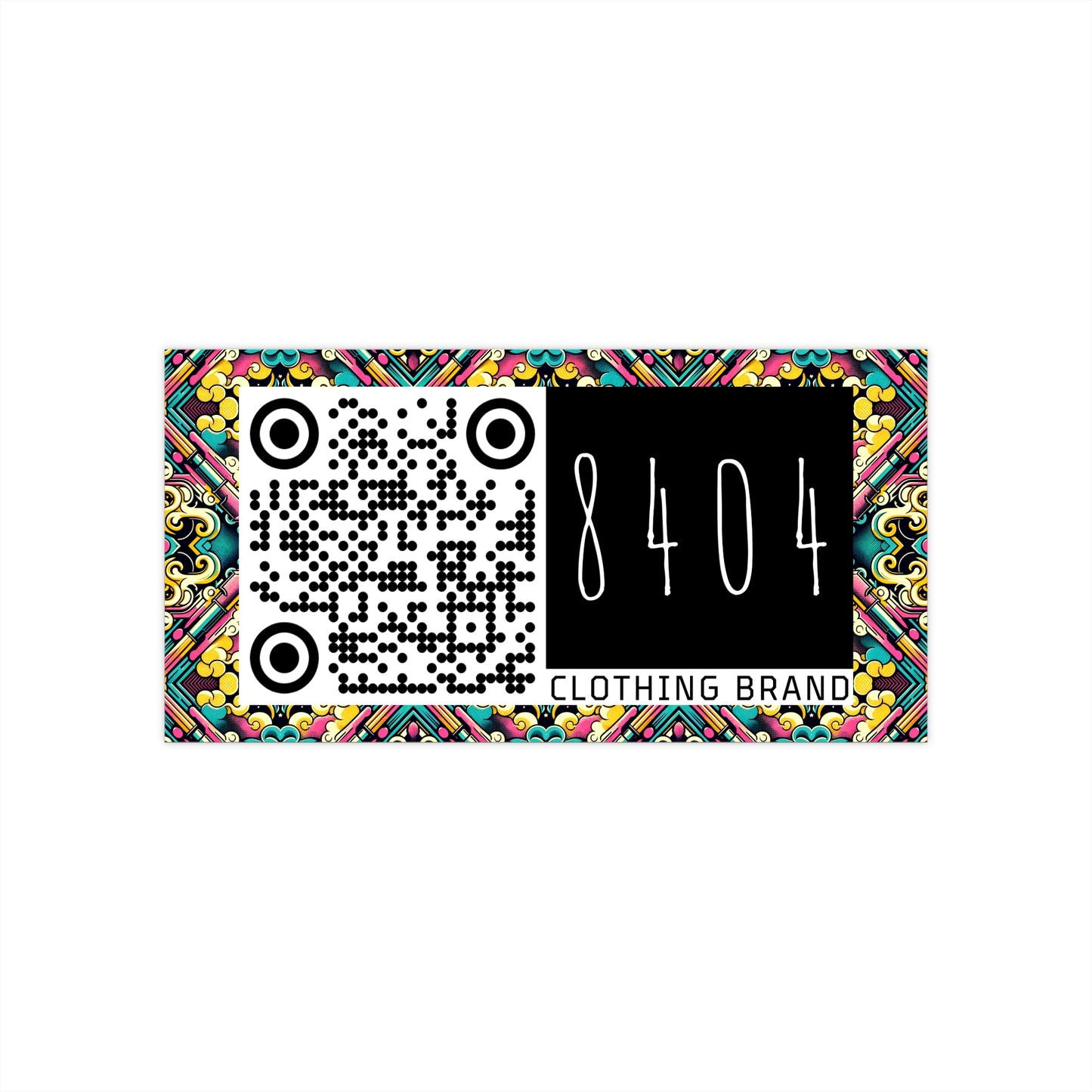 Neon Pop Art Revival Pop Culture Retro Bumper Sticker - 8404 Design-59