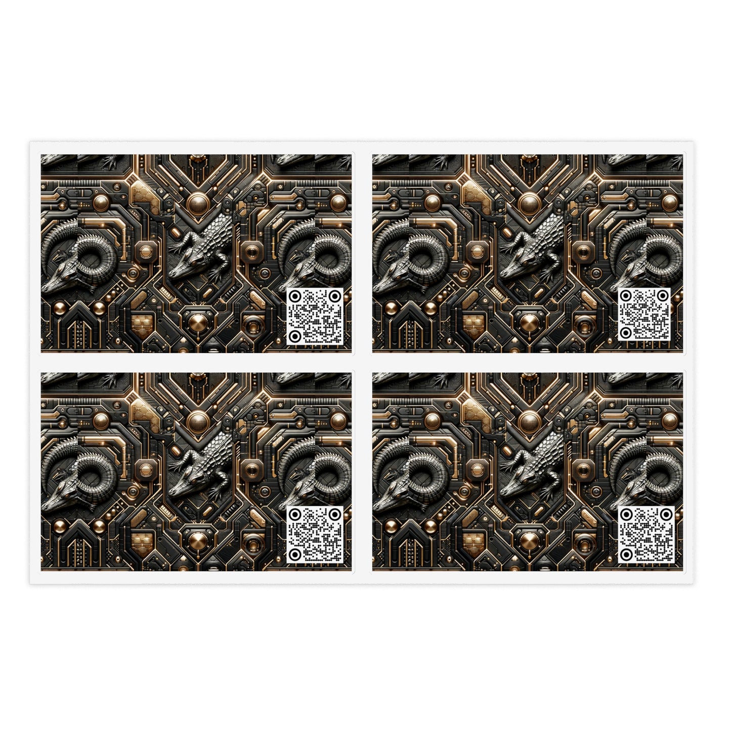Tech Noir Fusion Sleek Tech Luxe Sticker Sheets - 8404 Design-62