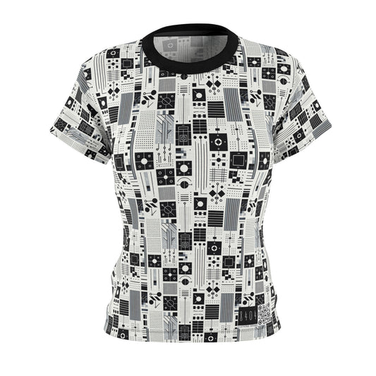 Digital Minimalism Minimalist Tech Women's Cut & Sew Tee - 8404 Design-54