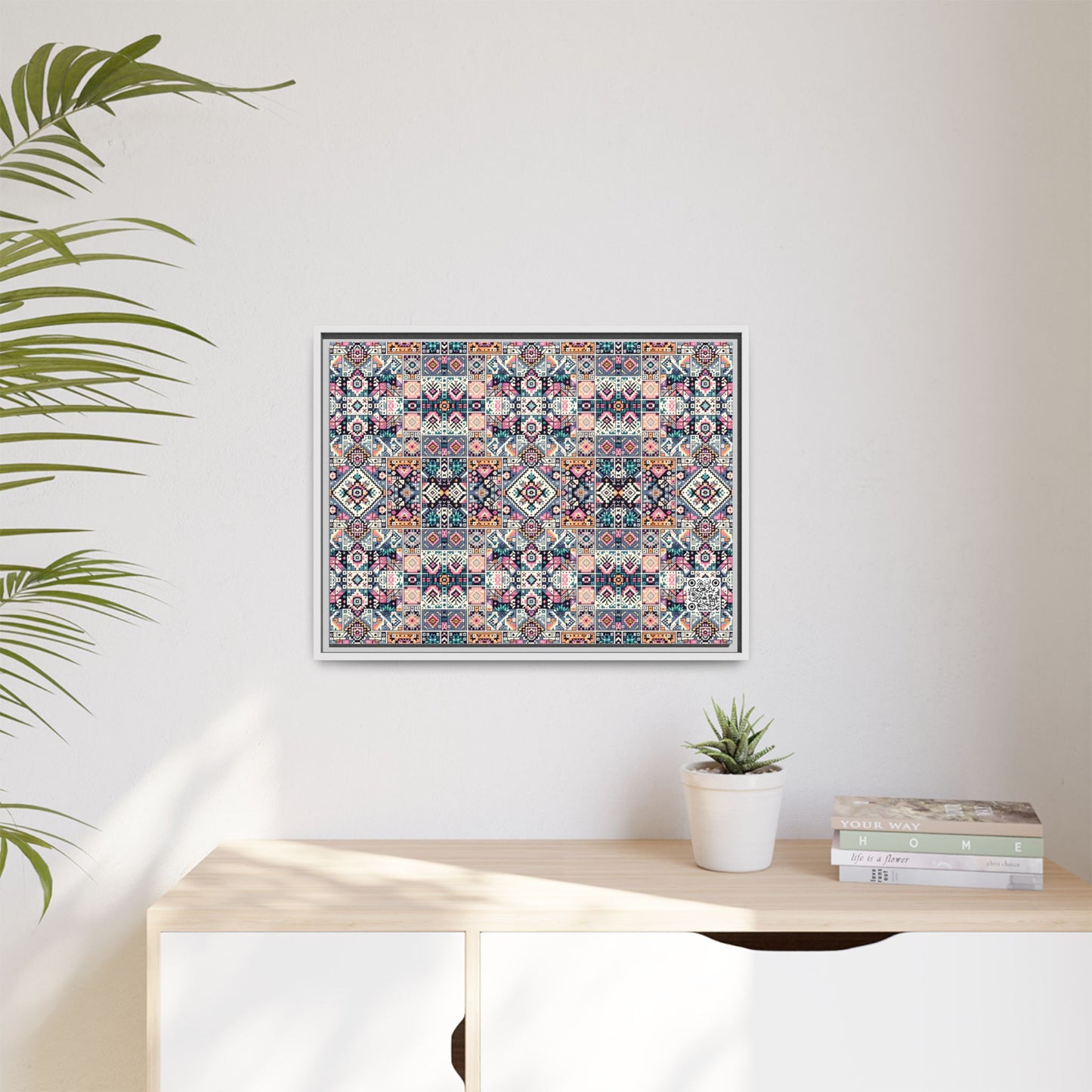 Matte Canvas, Framed (multi-Color) - 8404 Design-01