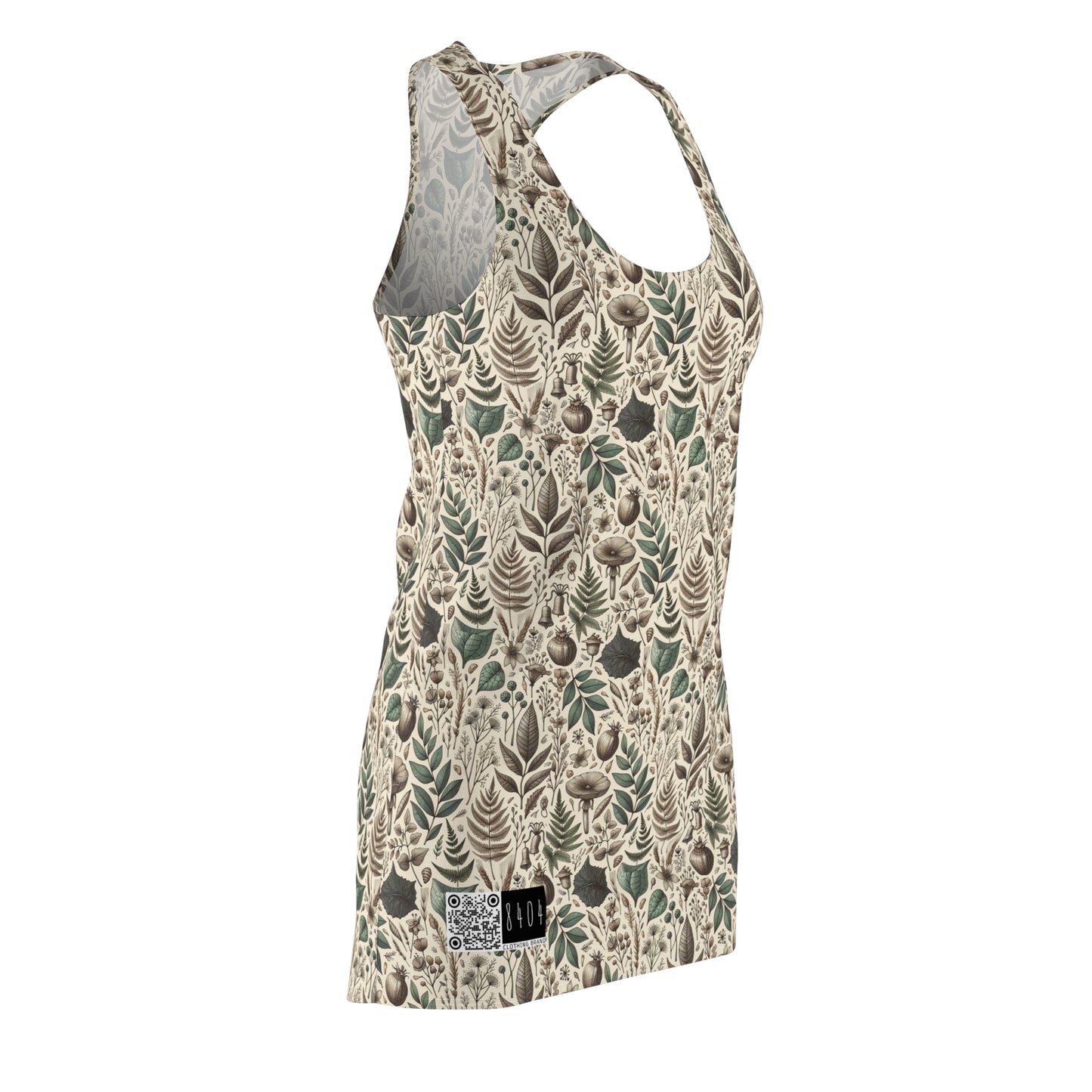 Sustainable Streetwear Modern Eco-Conscious Women's Cut & Sew Racerback Dress - 8404 Design-57