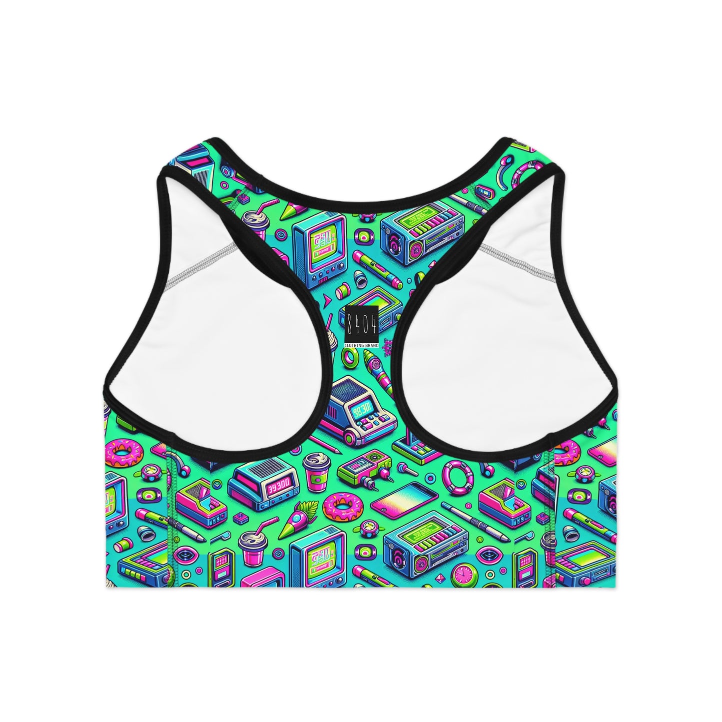 Y2k Revival Nostalgic Futurism Sports Bra - 8404 Design-48