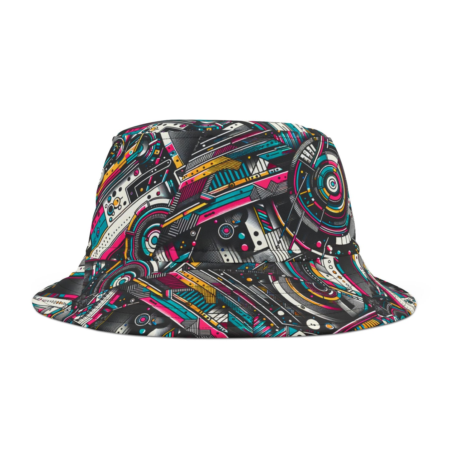 Tech-Forward Graphics Tech-Forward Streetwear Blending Human Creativity With Ai Innovation Bucket Hat - 8404 Design-52