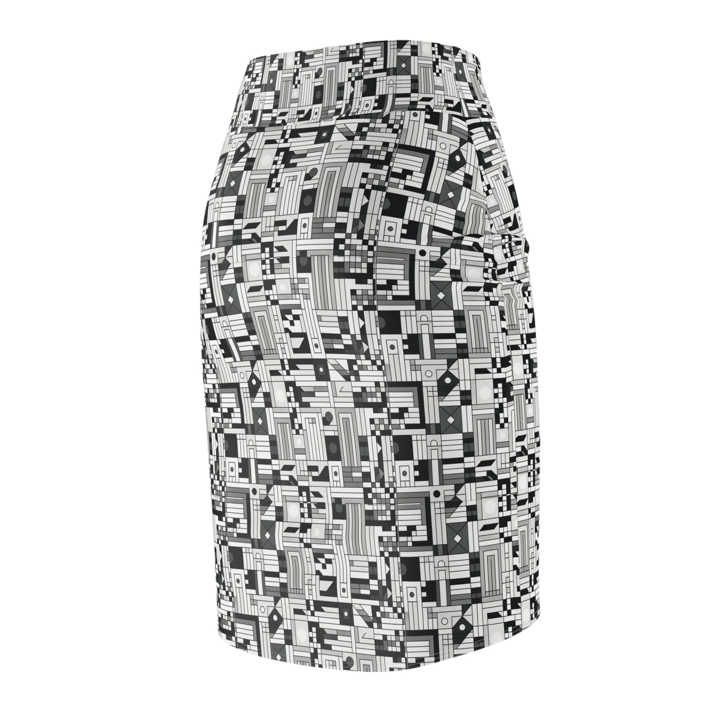 Digital Minimalism Minimalist Tech Women's Pencil Skirt - 8404 Design-43