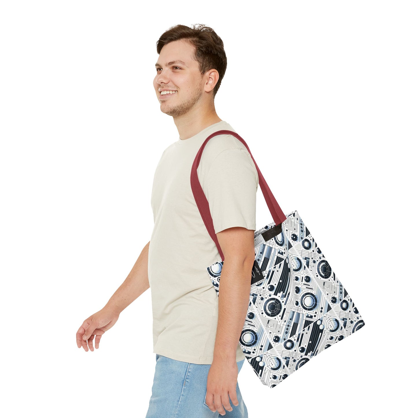 Tech Minimalism Minimalist Tech Tote Bag - 8404 Design-70