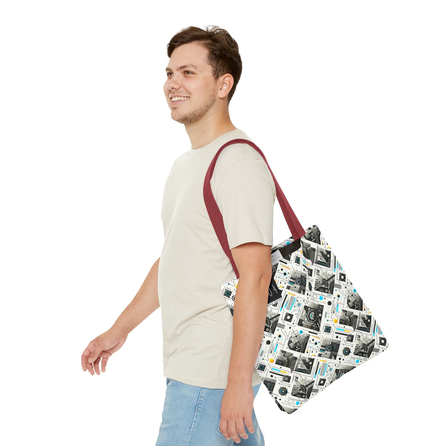 Tech Minimalism Minimalist Tech Tote Bag - 8404 Design-47