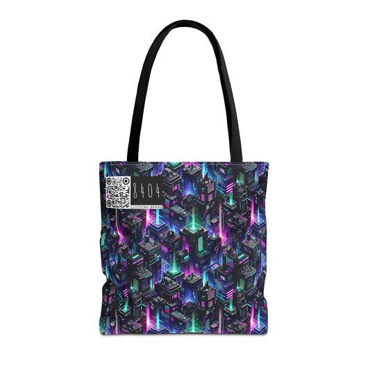 Tech Noir Graphics Futuristic Tech Aesthetics Tote Bag - 8404 Design-55