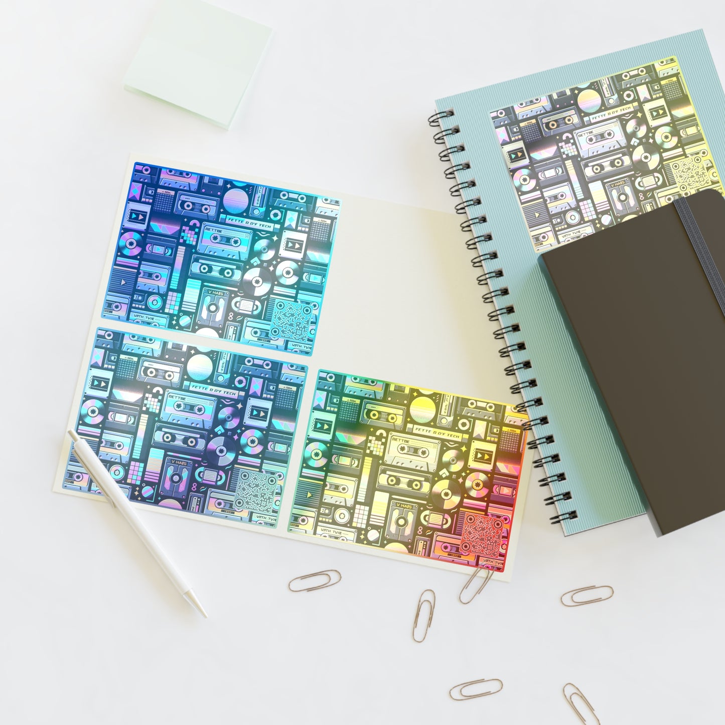 Digital Nostalgia Tech-Inspired Retro Fusion Sticker Sheets - 8404 Design-48