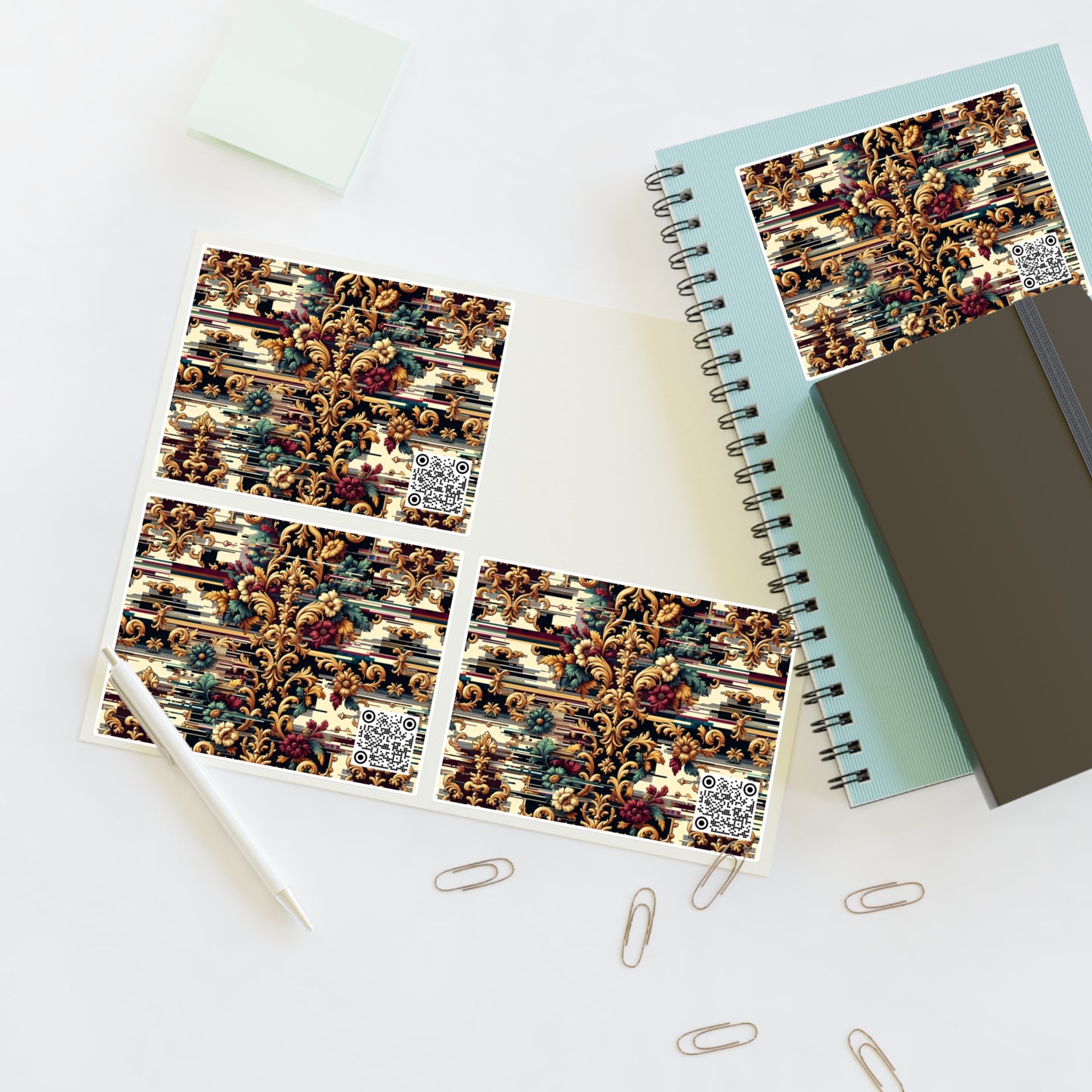 Digital Renaissance Modern Baroque Fusion Sticker Sheets - 8404 Design-63