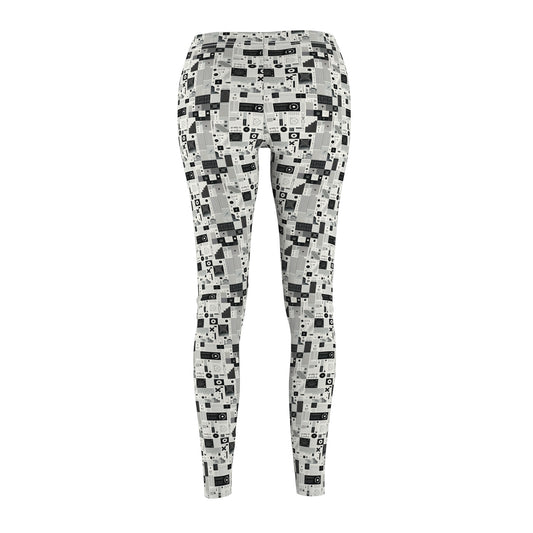 Digital Minimalism Minimalist Tech Women's Cut & Sew Casual Leggings - 8404 Design-50