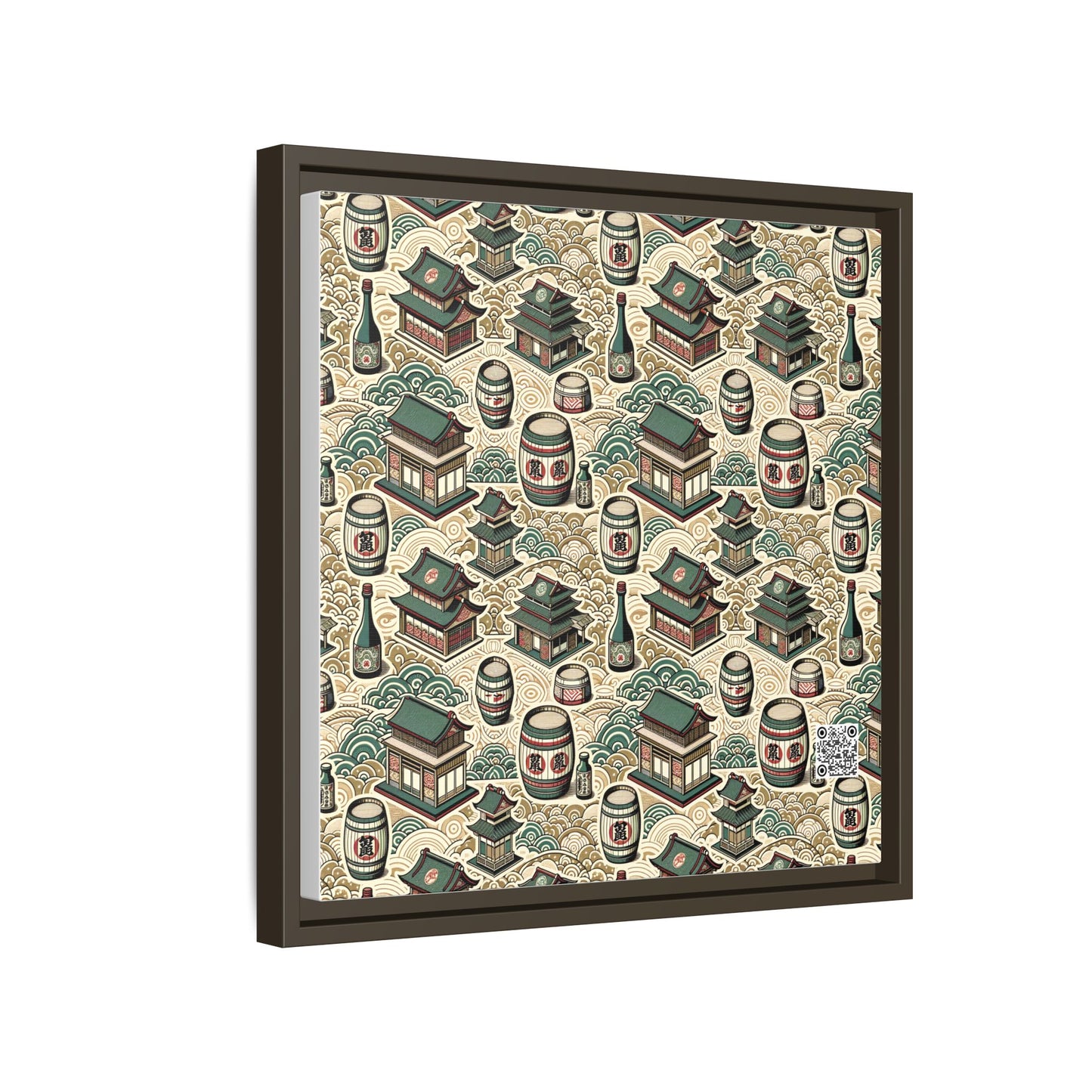 Cultural Artisanal Fusion Contemporary Cultural Elegance Matte Canvas, Framed (multi-Color) - 8404 Design-68 B