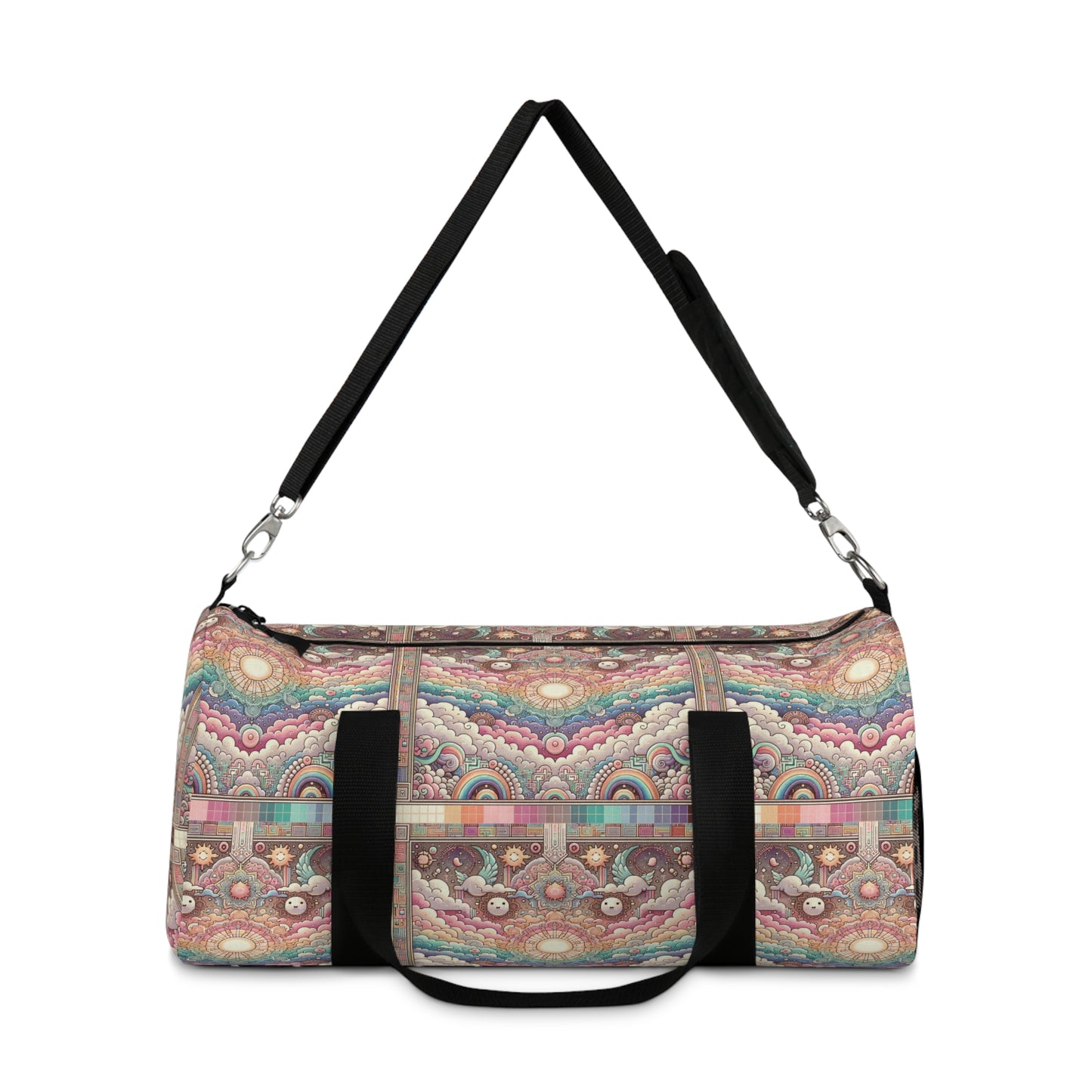 Digital Dreamland Whimsical and Nostalgic Streetwear With a Digital Twist Duffel Bag - 8404 Design-56