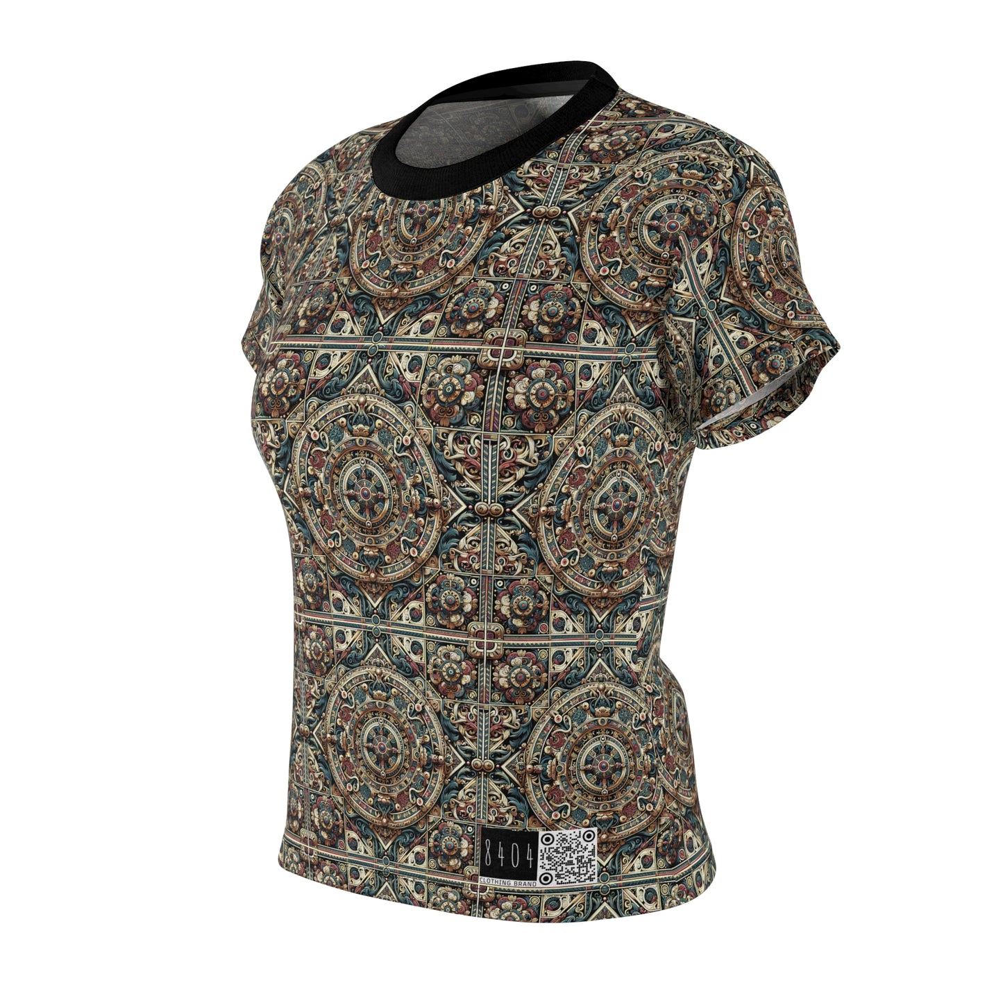 Urban Renaissance Historical Fusion With Street Edge Women's Cut & Sew Tee - 8404 Design-57