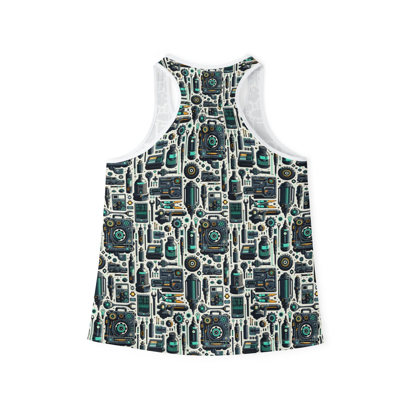 Tech Utility Fusion Modern Tech Streetwear Women's Tank Top - 8404 Design-53