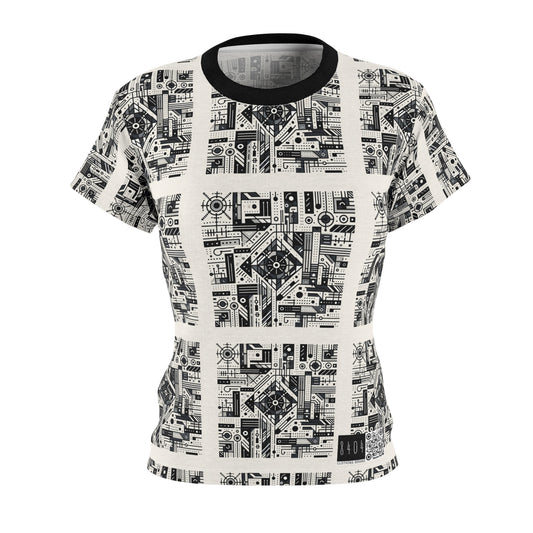 Digital Minimalism Minimalist Tech Women's Cut & Sew Tee - 8404 Design-47