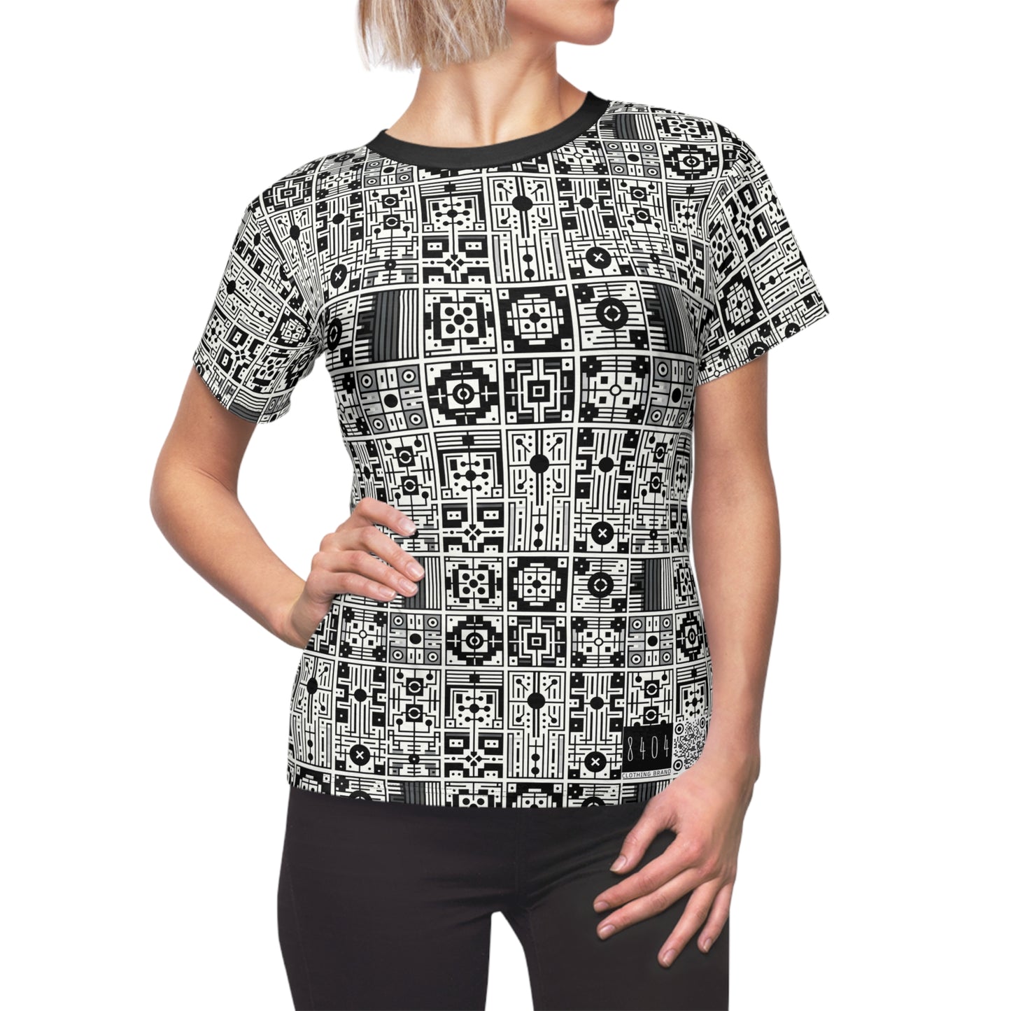 Digital Minimalism Minimalist Tech Women's Cut & Sew Tee - 8404 Design-55