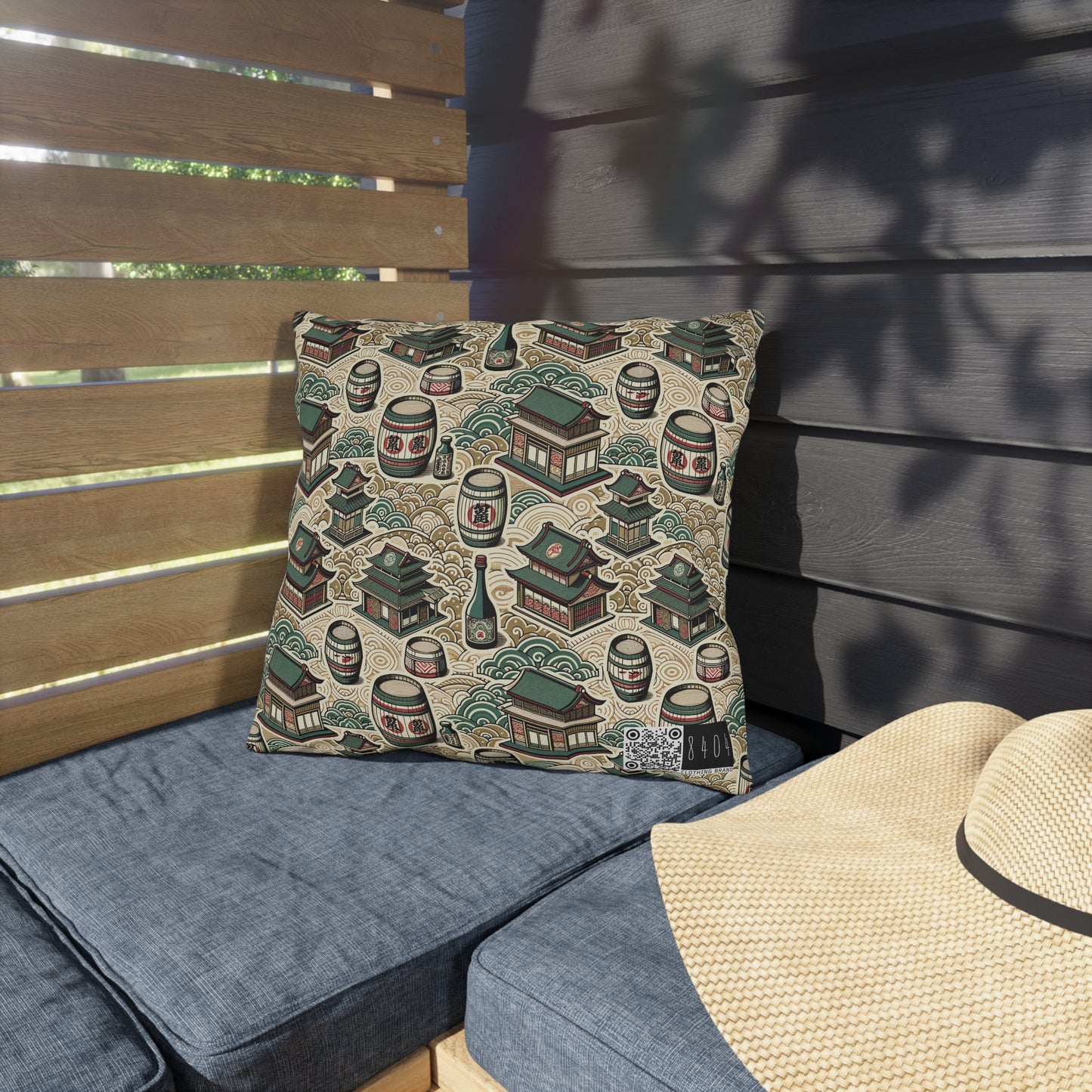 Cultural Artisanal Fusion Contemporary Cultural Elegance Outdoor Pillow - 8404 Design-68