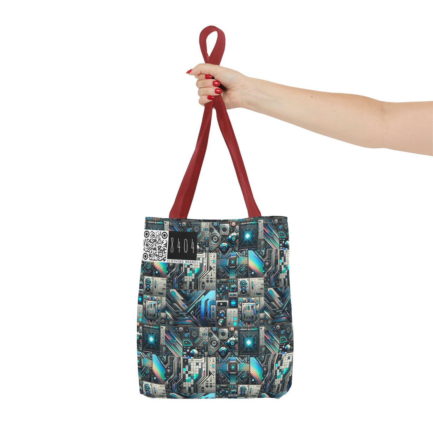 Tech-Infused Futurism Sleek Tech Edge Tote Bag - 8404 Design-48
