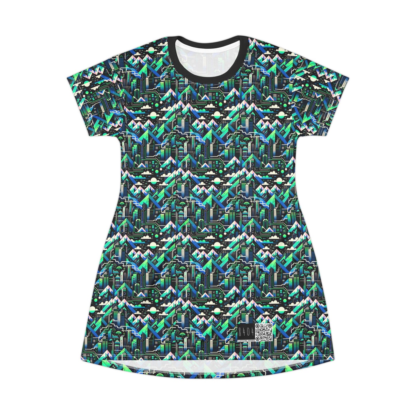 Digital Adventure Graphics Digital Explorer T-Shirt Dress - 8404 Design-55