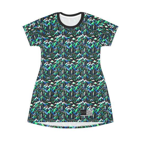 Digital Adventure Graphics Digital Explorer T-Shirt Dress - 8404 Design-55