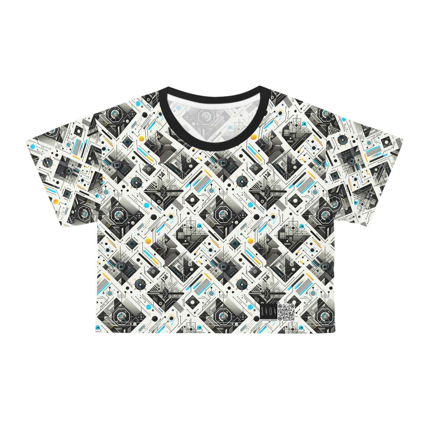 Tech Minimalism Minimalist Tech Crop Tee - 8404 Design-47
