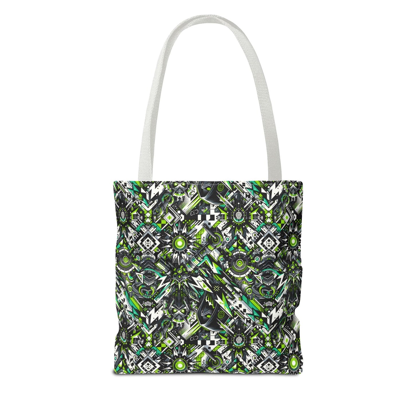 Graffiti Tech Fusion Bold Streetwear Fusion Tote Bag - 8404 Design-50