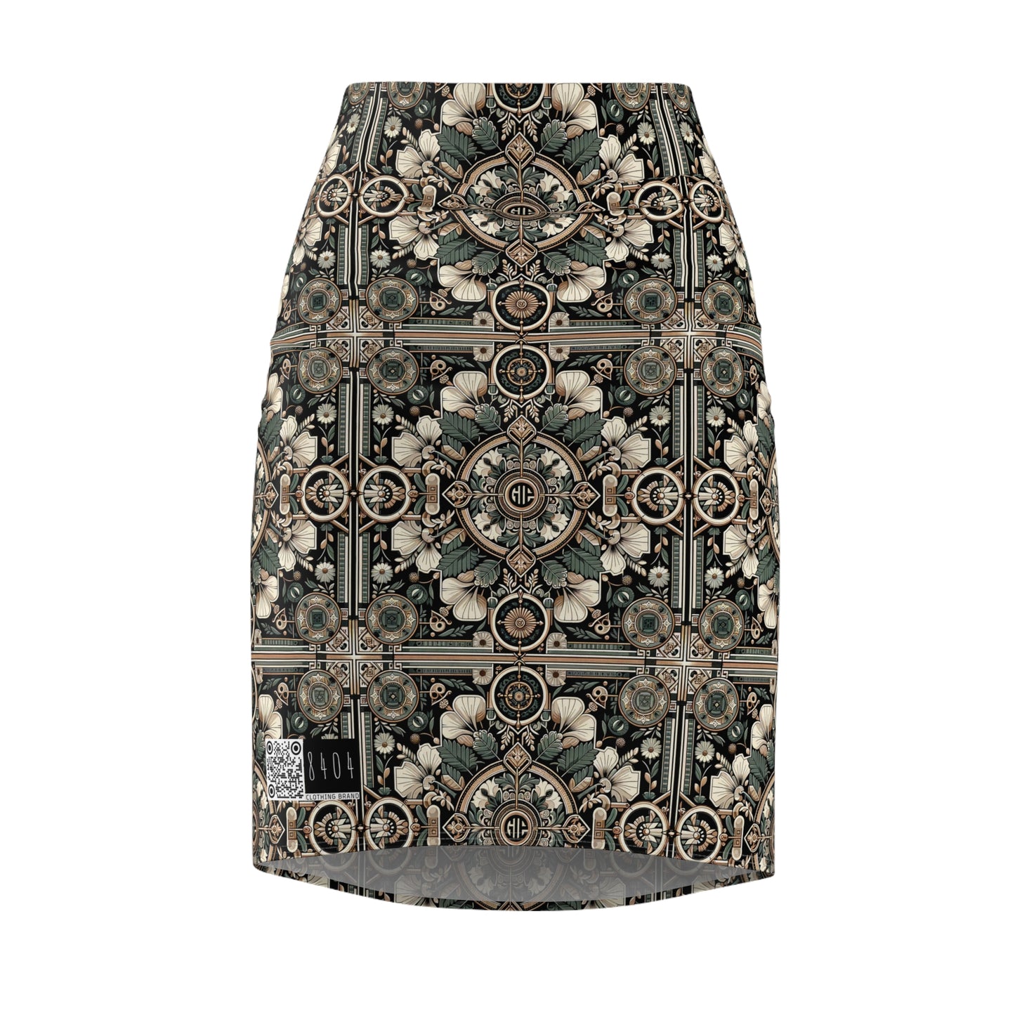Cyber Garden Party Tech Garden Extravaganza Women's Pencil Skirt - 8404 Design-66