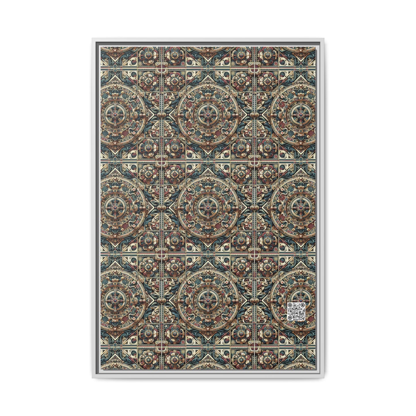 Urban Renaissance Historical Fusion With Street Edge Matte Canvas, Framed (multi-Color) - 8404 Design-57 A