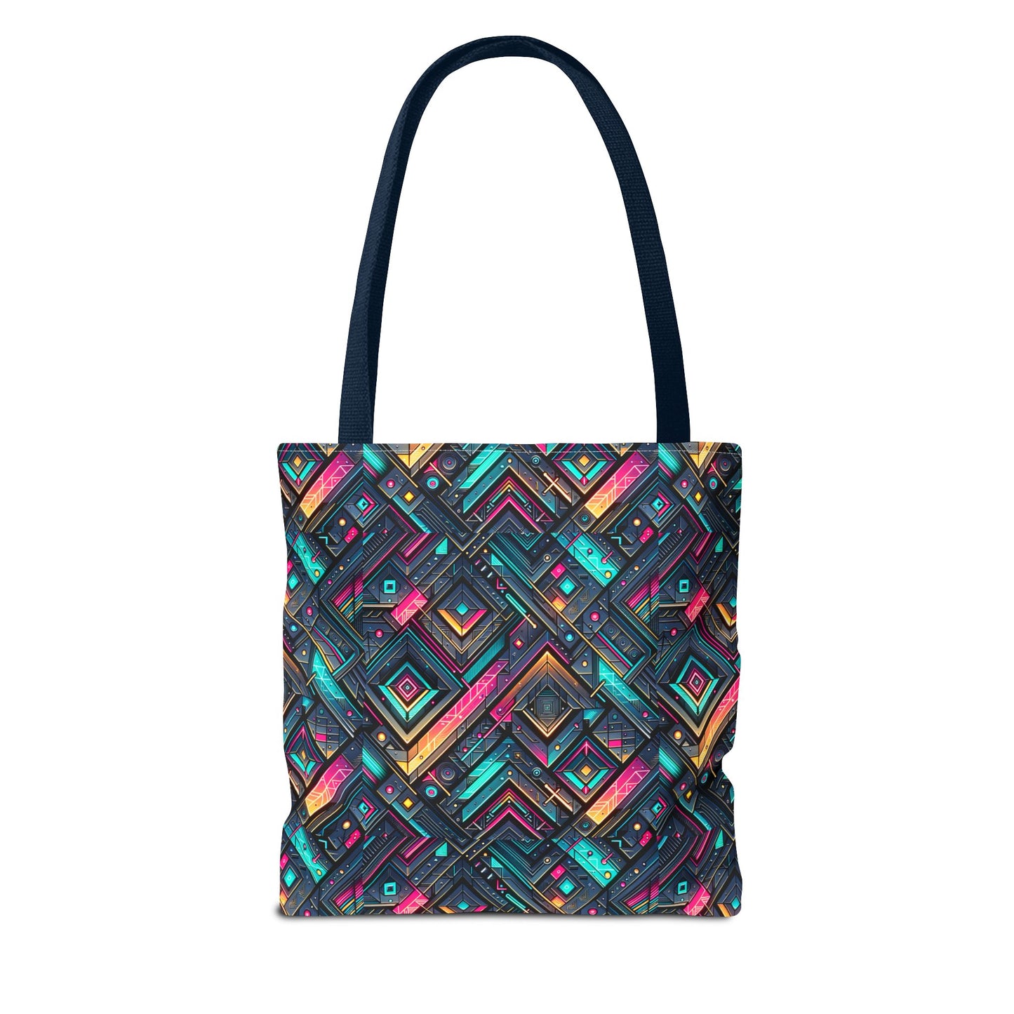 Tech-Inspired Graphics Cyberpunk Cool Tote Bag - 8404 Design-67