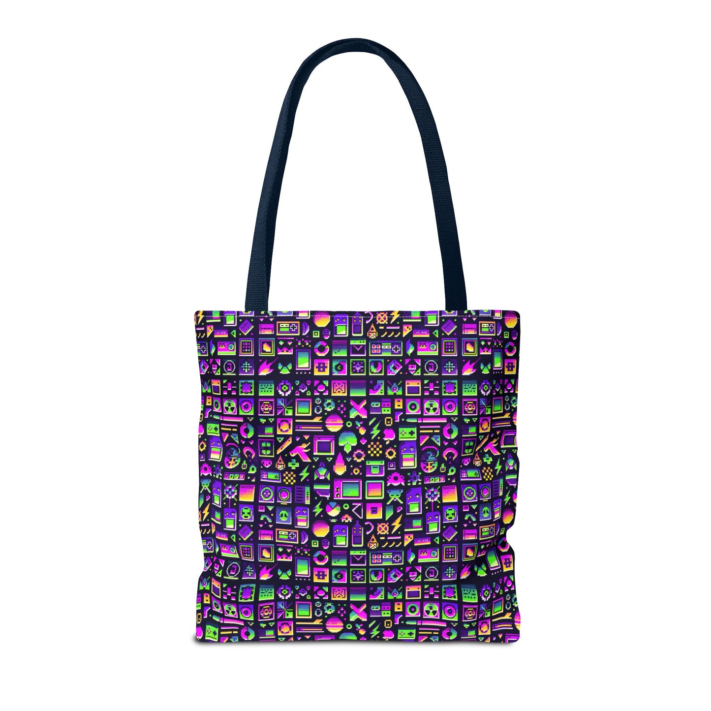 Digital Nostalgia Remix Modern Vintage Fusion Tote Bag - 8404 Design-49
