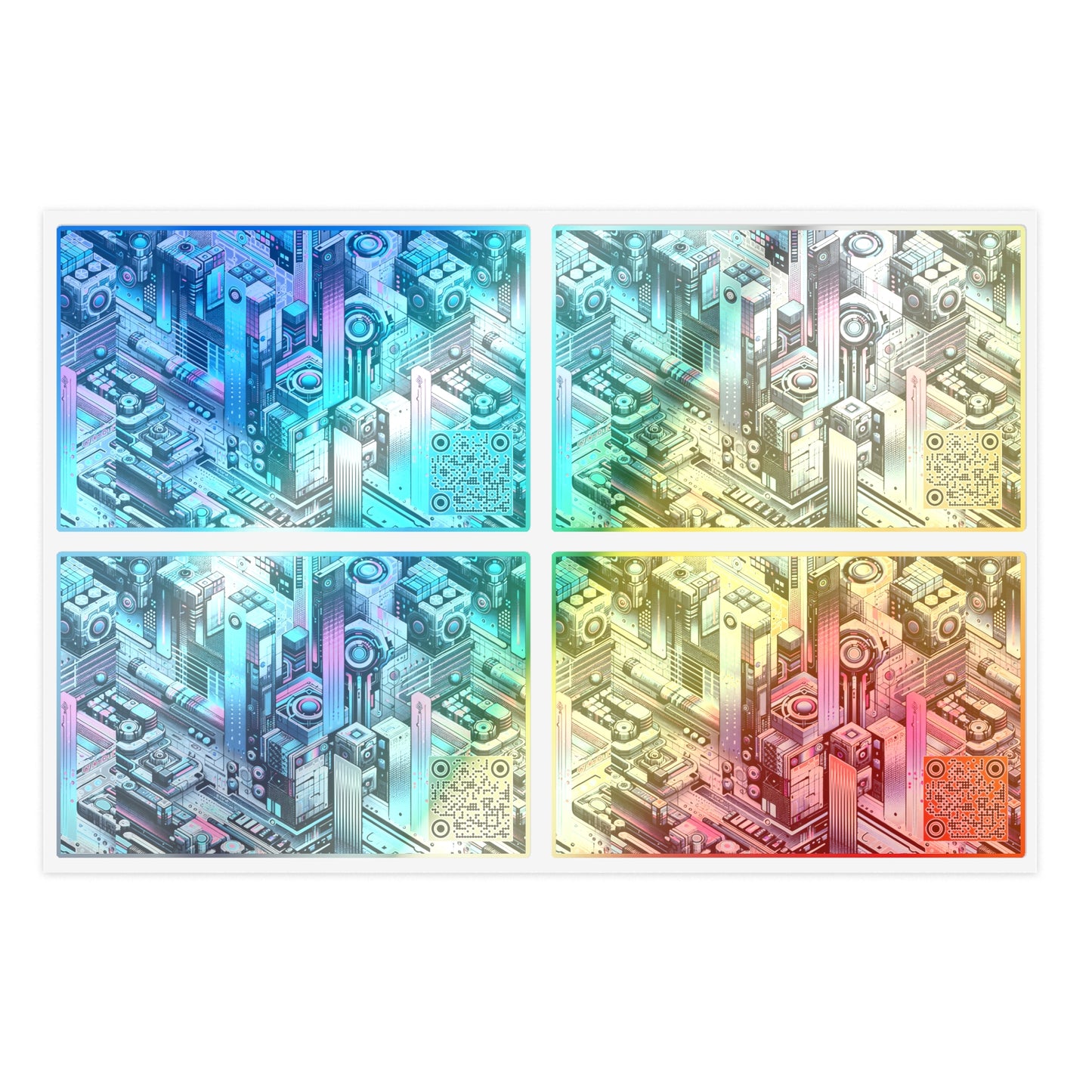 Digital Motion Futuristic Tech Sticker Sheets - 8404 Design-40