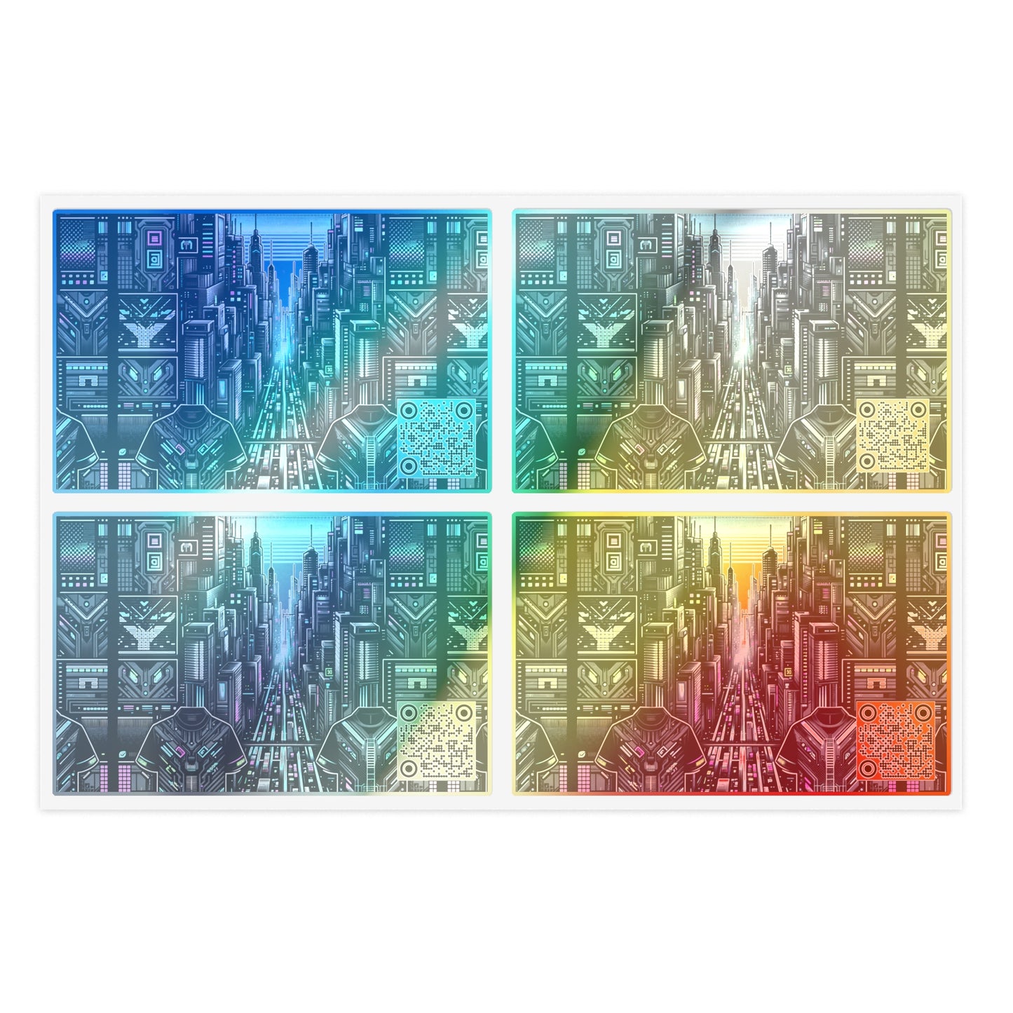 Tech Noir Aesthetics Sleek Tech Streetwear Sticker Sheets - 8404 Design-43