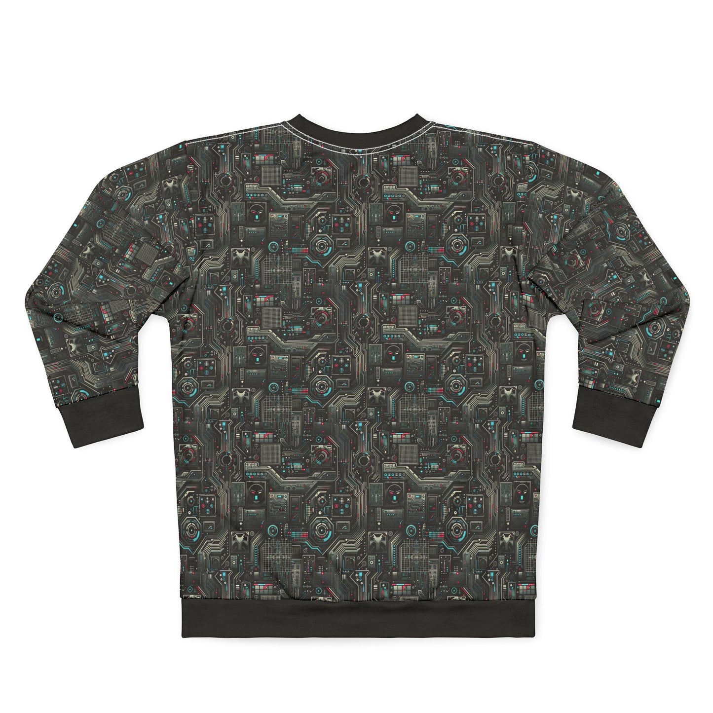 Tech Noir Aesthetics Sleek Tech Streetwear Sweatshirt - 8404 Design-52