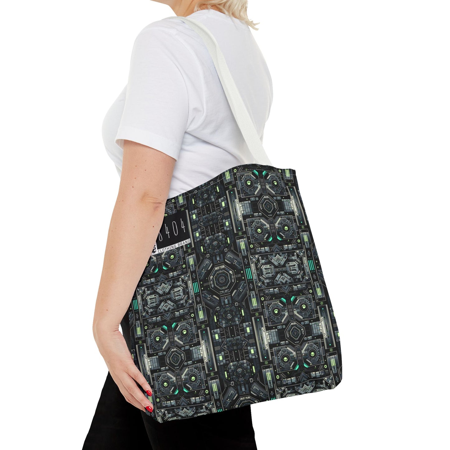 Tech Noir Tech-Forward Minimalism Tote Bag - 8404 Design-52