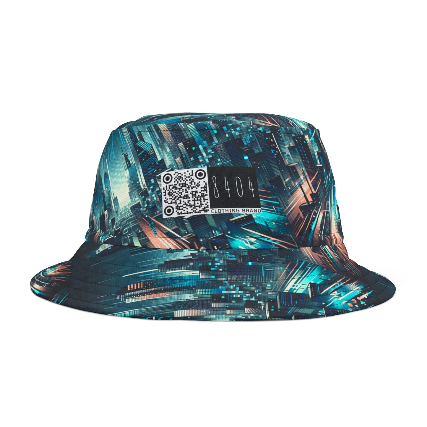 Digital Motion Futuristic Tech Bucket Hat - 8404 Design-68