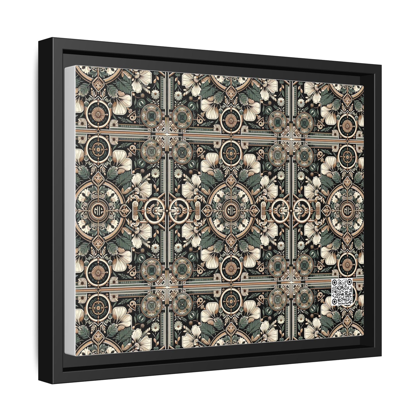 Cyber Garden Party Tech Garden Extravaganza Matte Canvas, Framed (multi-Color) - 8404 Design-66 A