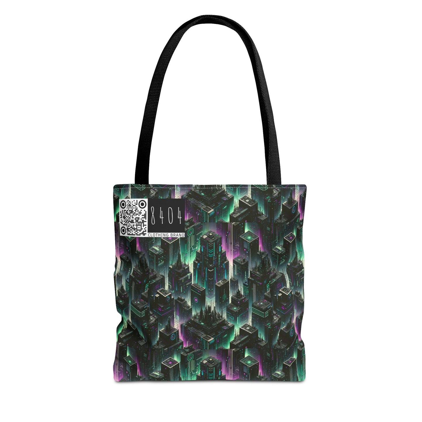 Tech Noir Aesthetics Tech-Forward Urban Dystopia Tote Bag - 8404 Design-44