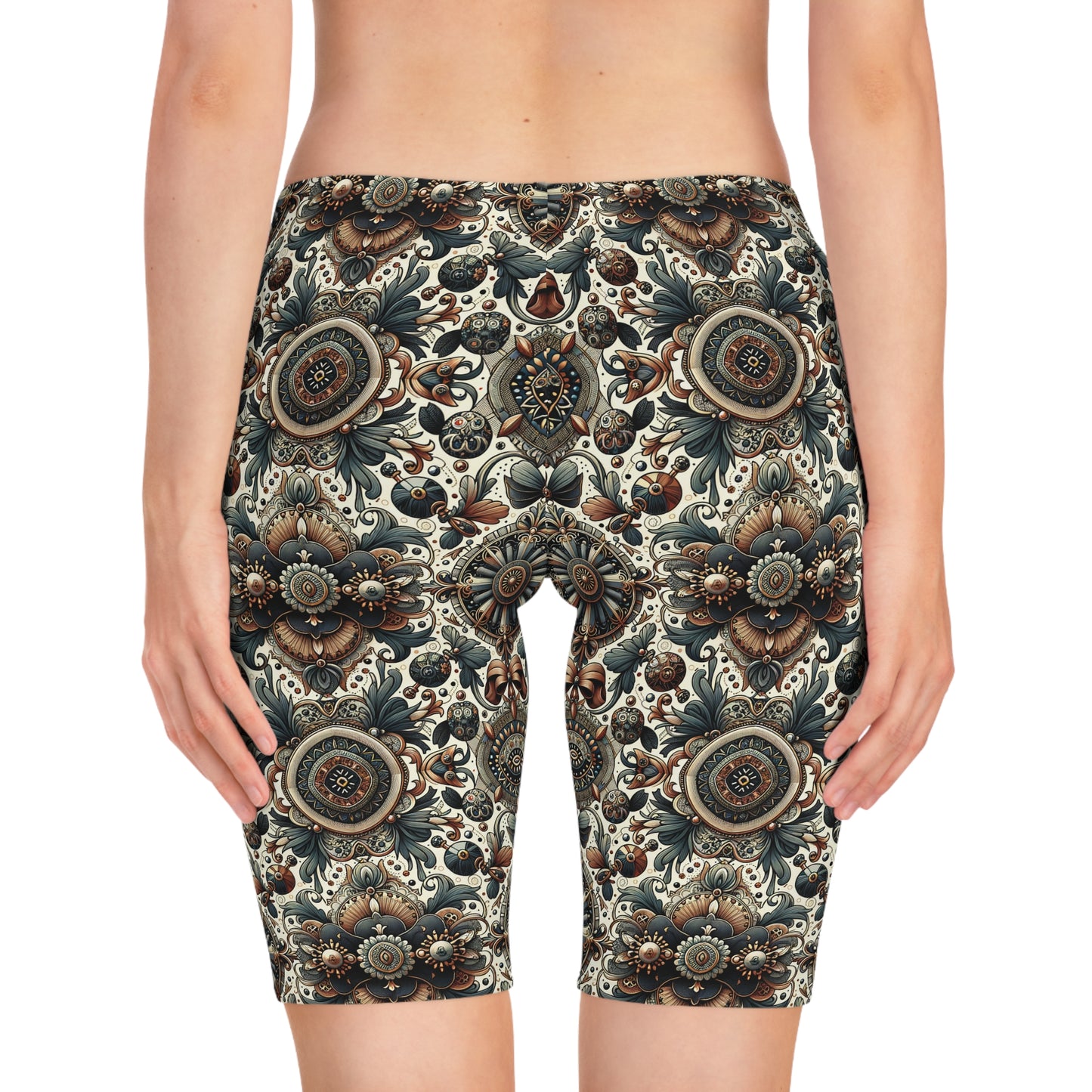 Neo-Dandyism Modern Dandy Streetwear Women's Bike Shorts - 8404 Design-51