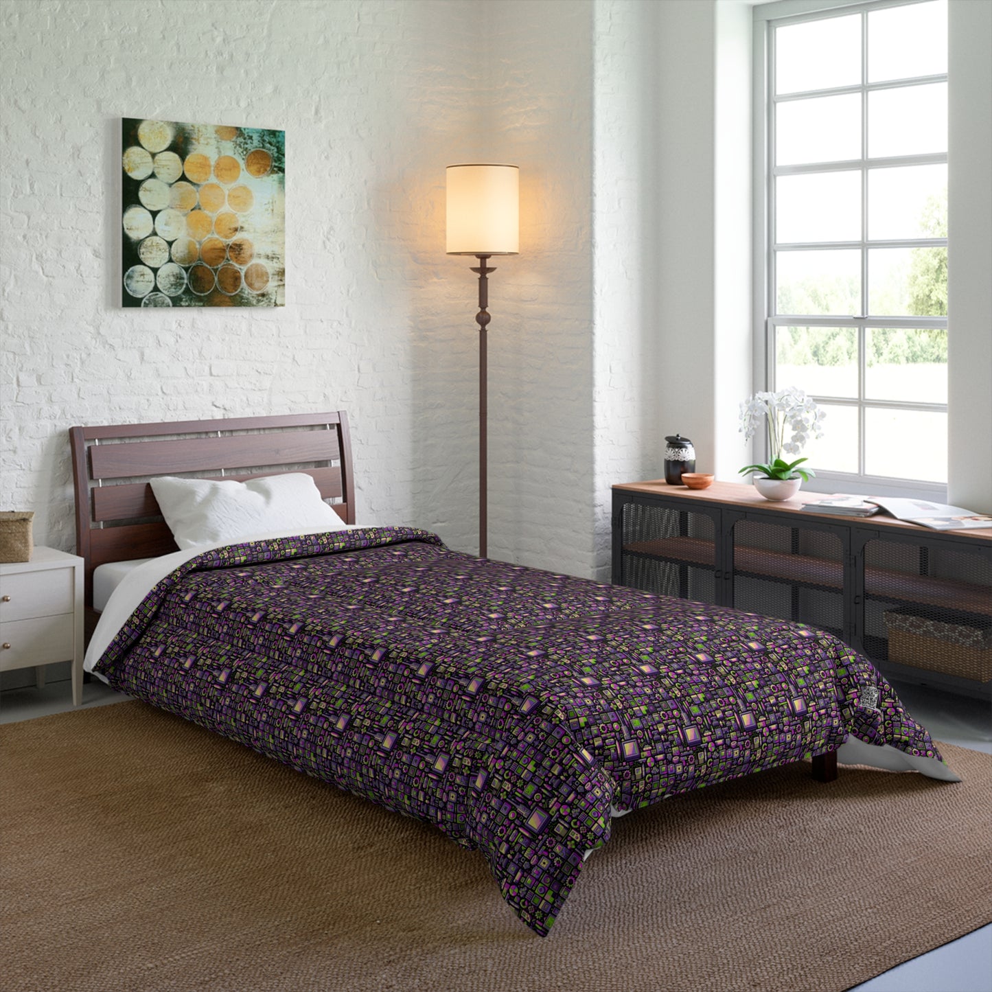 Digital Nostalgia Remix Modern Vintage Fusion Comforter - 8404 Design-67