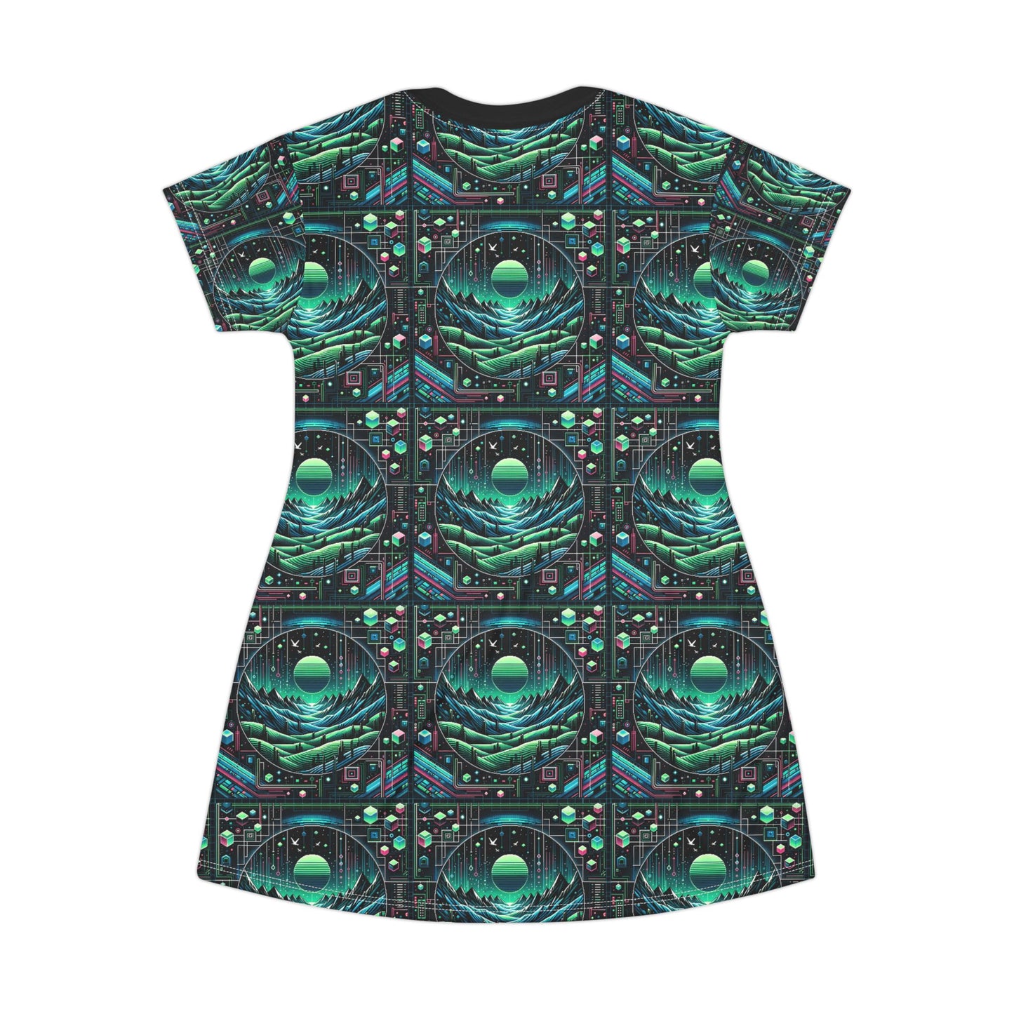 Digital Adventure Graphics Digital Explorer T-Shirt Dress - 8404 Design-59