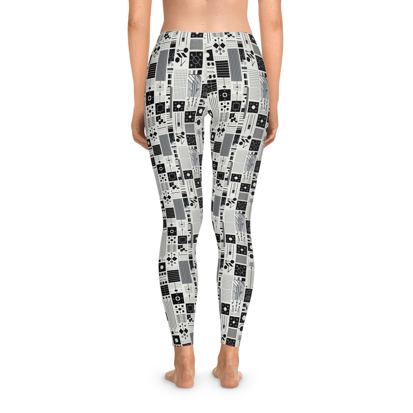 Digital Minimalism Minimalist Tech Stretch Leggings - 8404 Design-54