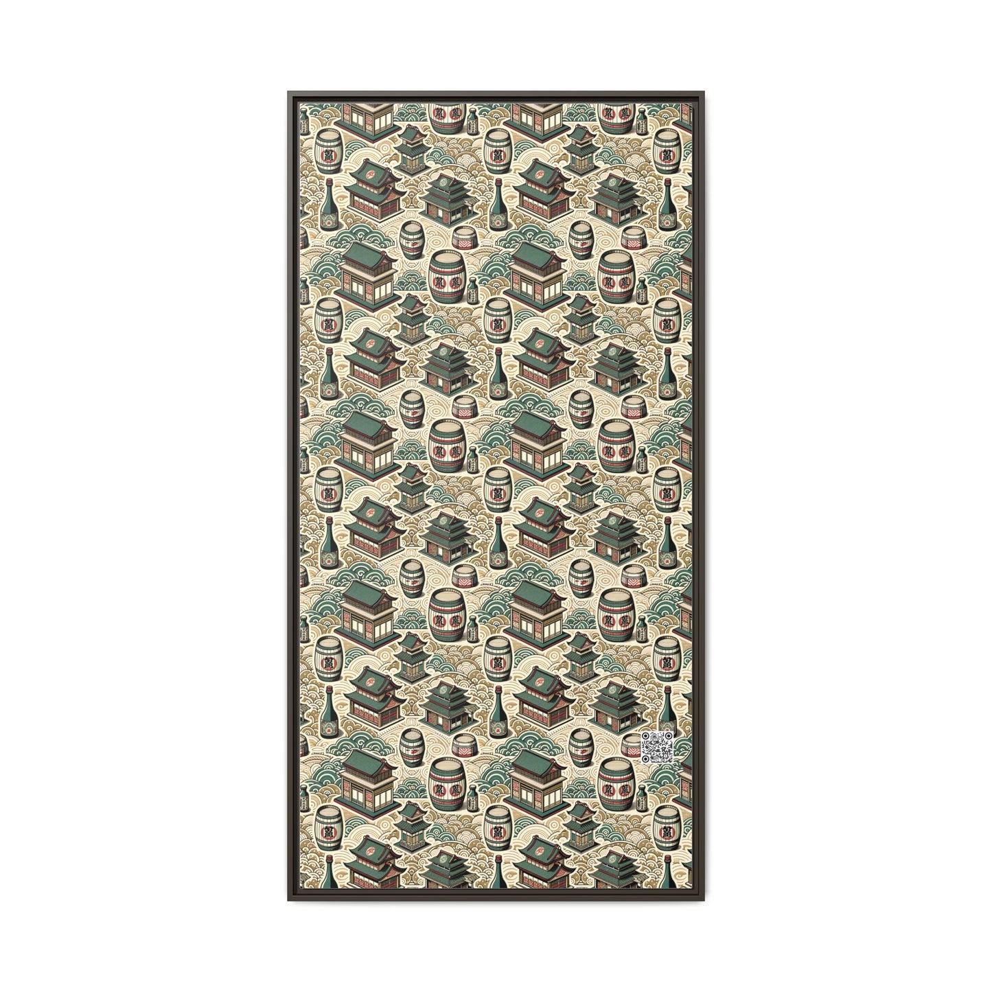 Cultural Artisanal Fusion Contemporary Cultural Elegance Matte Canvas, Framed (multi-Color) - 8404 Design-68 B
