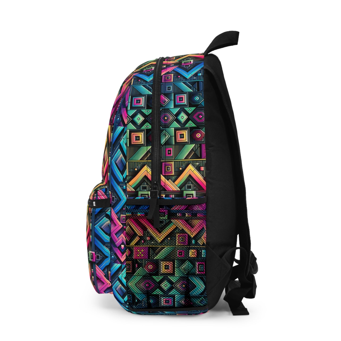 Tech-Inspired Graphics Cyberpunk Cool Backpack - 8404 Design-58